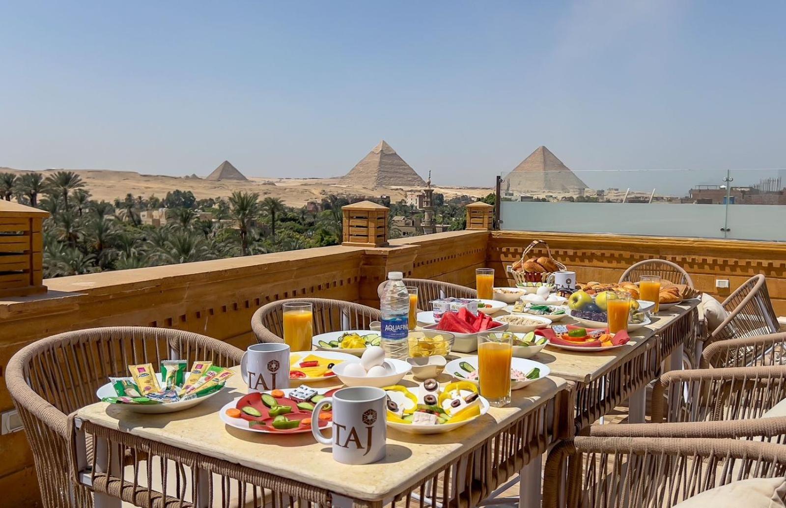 Taj Pyramids View Inn Kafret el-Gabal 外观 照片